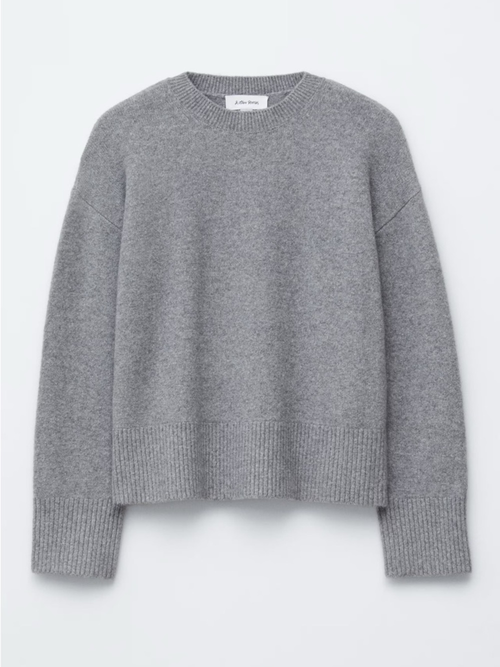 & Other Stories Grey Relaxed Fit Knitted Sweater
